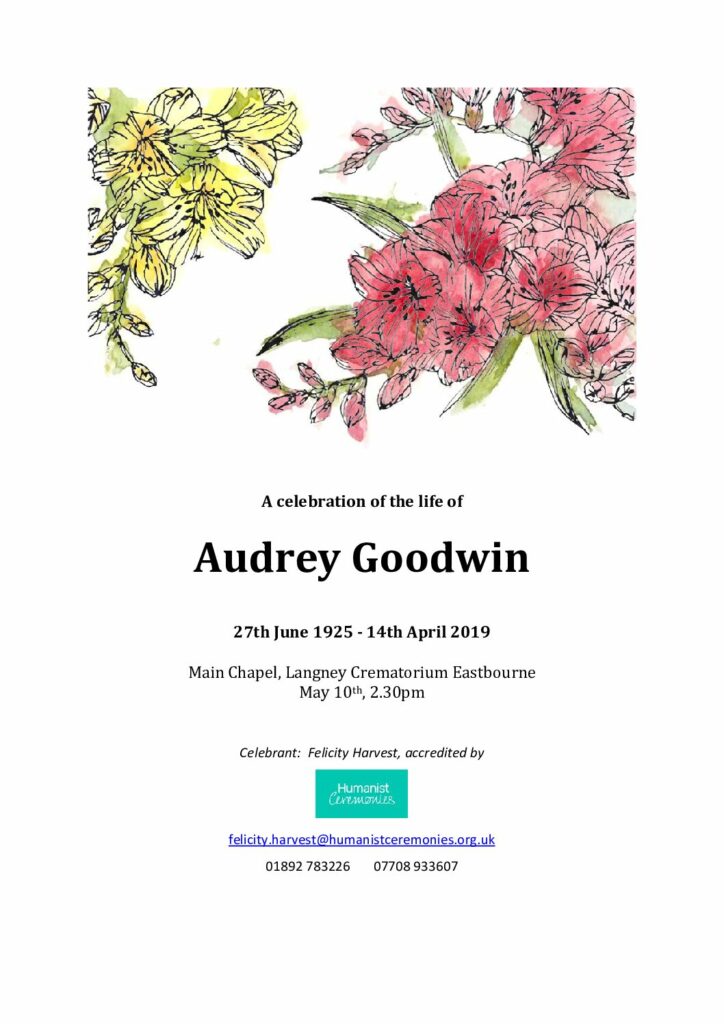 Audrey Goodwin Archive Tribute