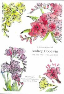 Audrey Goodwin Order of Service