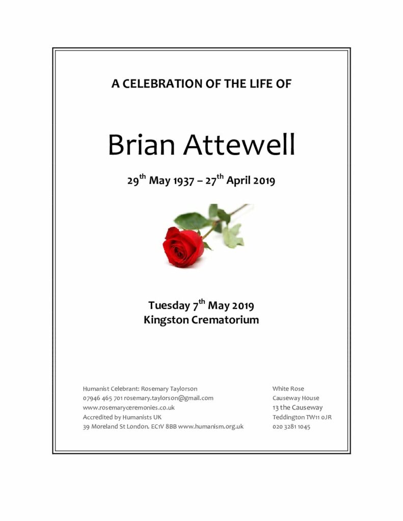 Brian Attewell Archive Tribute