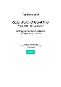 Colin Frankling Archive Tribute