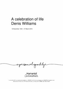 Denis Williams Tribute Archive