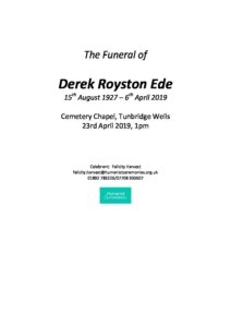 Derek Ede Archive Tribute