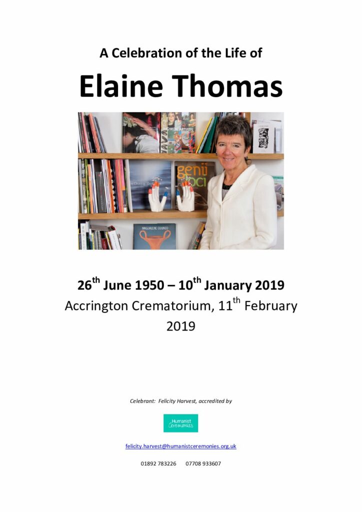 Elaine Thomas Archive Tribute