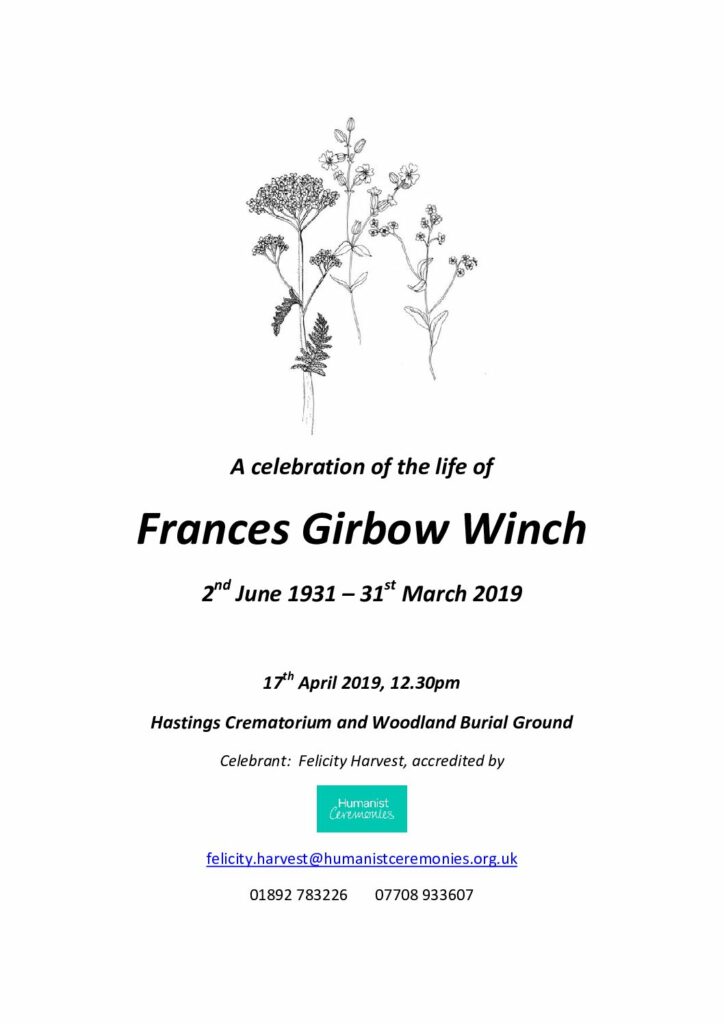Frances Winch Archive Tribute