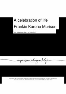 Frankie Karena Murison Tribute Archive