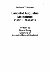 HFTA 209 Lancelot 'Larry' Melbourne Archive Tribute