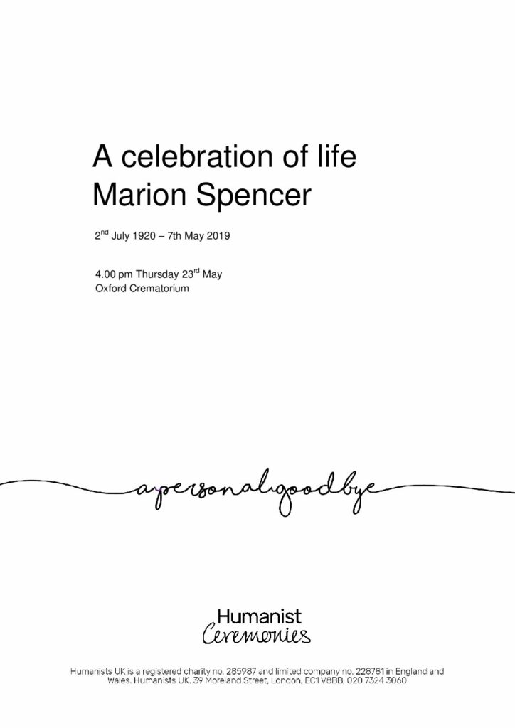 HFTA 210 Marion Spencer Tribute Cover