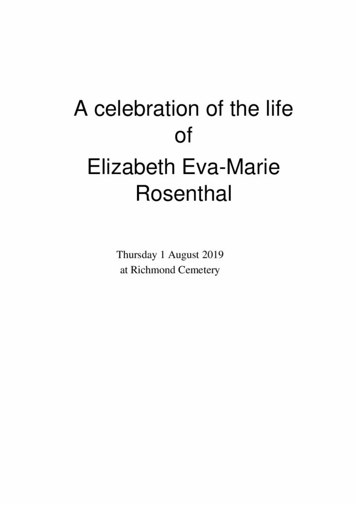 HFTA 222 Elizabeth Rosenthal Archive Tribute