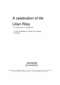HFTA 229 Lilian Riley  Archive Tribute