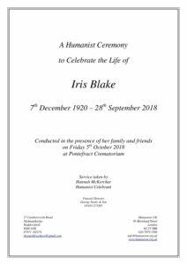 Iris Blake Archive Tribute