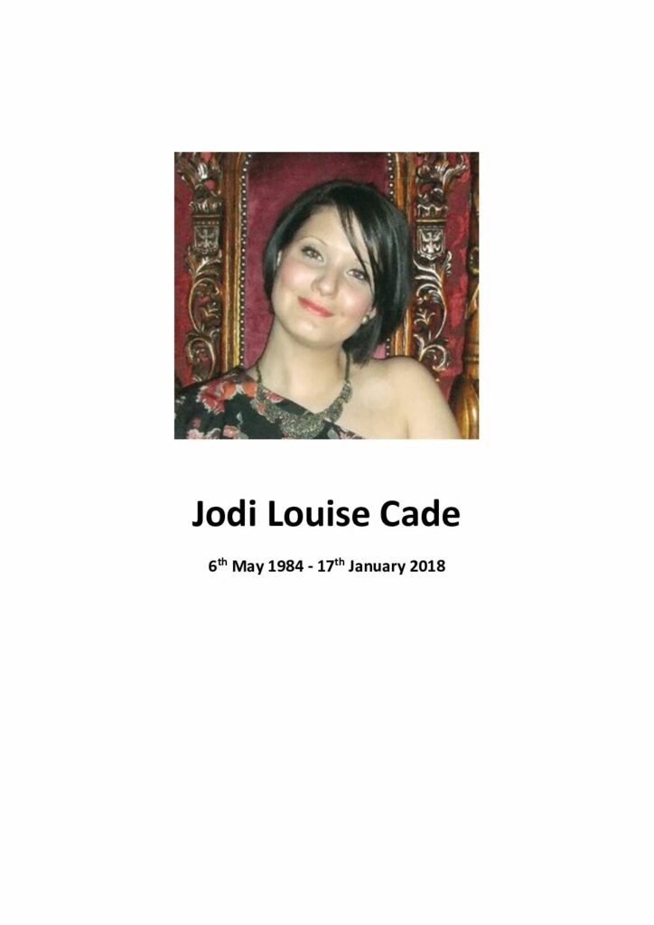 Jodi Cade Tribute