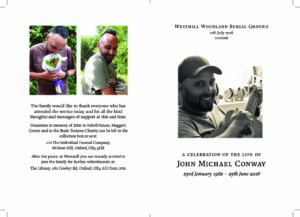 John Conway Order of Service