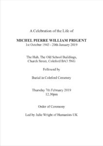 Michel Prigent Service Sheet  Proof