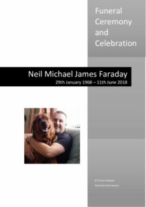 Neil Faraday Order of Service