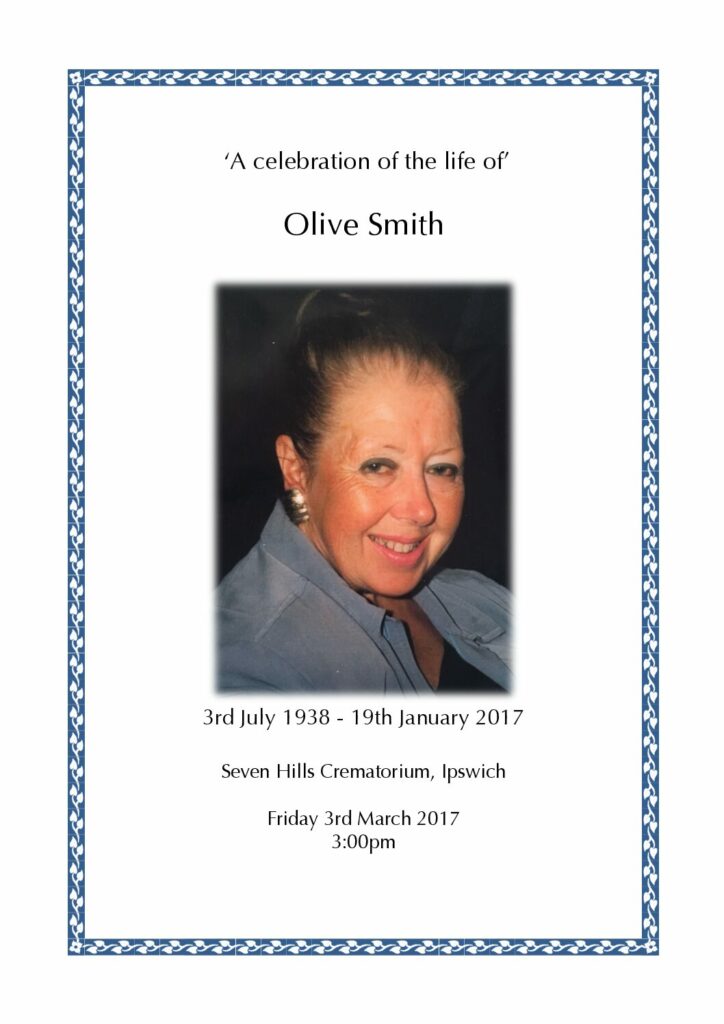 Olive Smith Archive Tribute