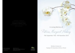 Patricia Hosking Order of Service