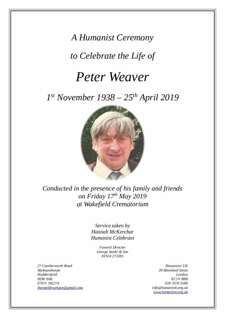 Peter Weaver Archive Tribute