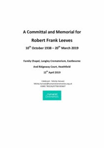 Robert Leeves Archive Tribute