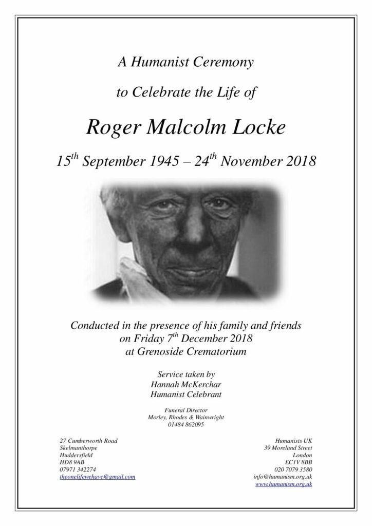 Roger Locke Archive Tribute 1