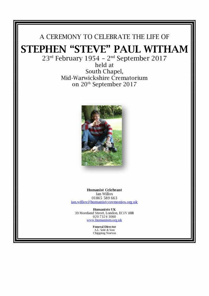 Stephen Whitham Tribute