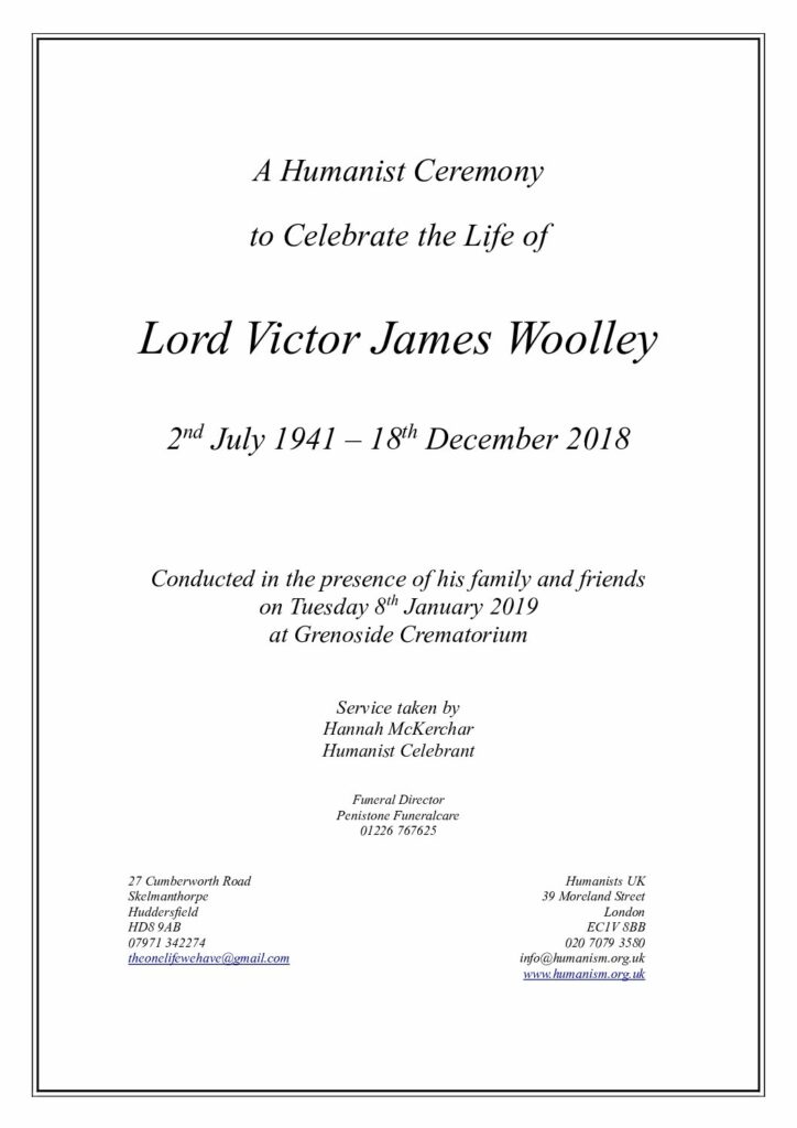 Victor Woolley Archive Tribute