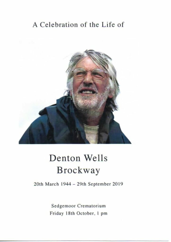 Denton Wells Brockway order of service