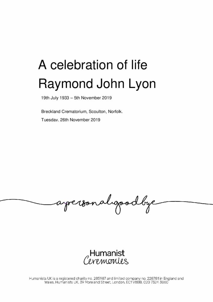 Raymond Lyon Tribute Archive