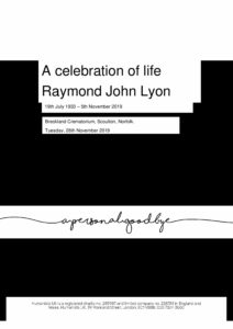 Raymond Lyon Tribute Archive