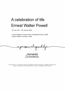 (Ernest) Walter Powell Tribute Archive