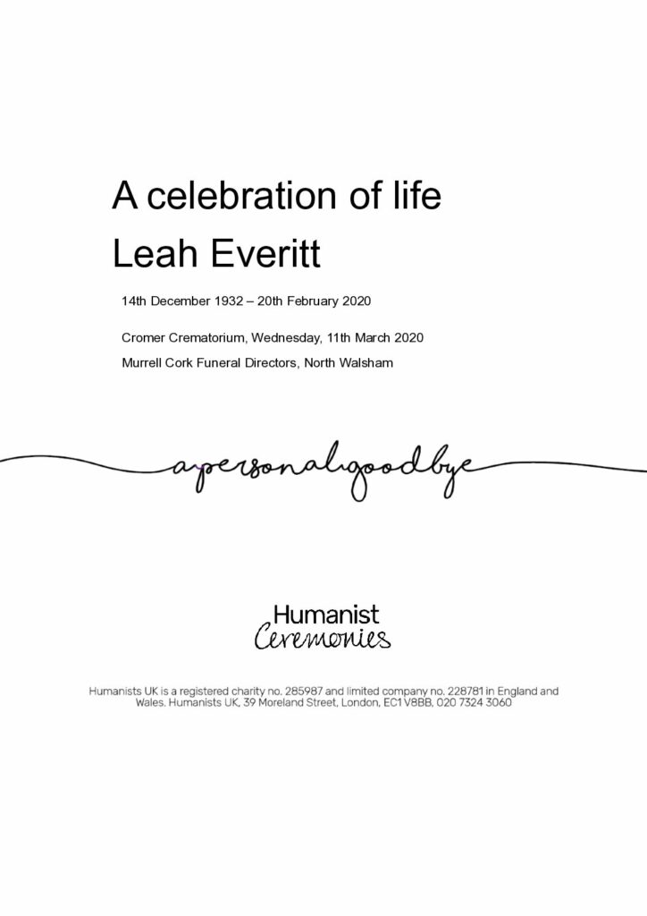 Leah Everitt Tribute Archive