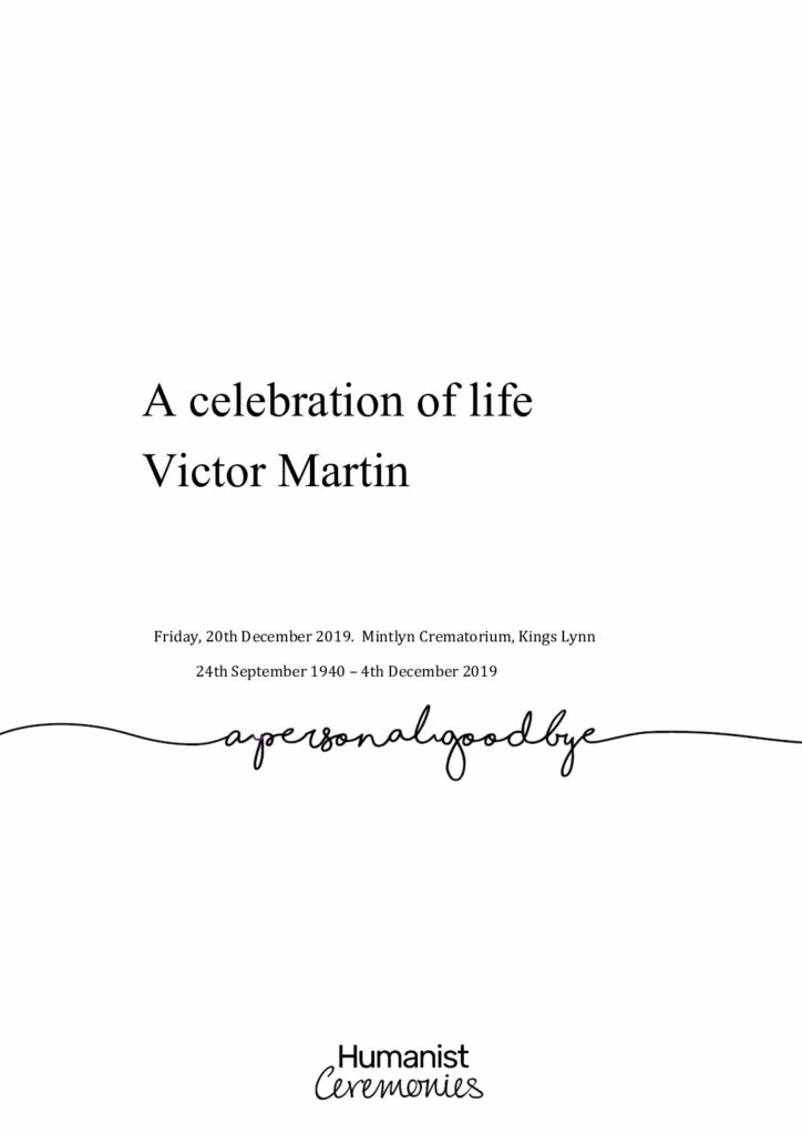 Victor Martin Tribute