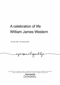 William James Western, Billy, Tribute Archive