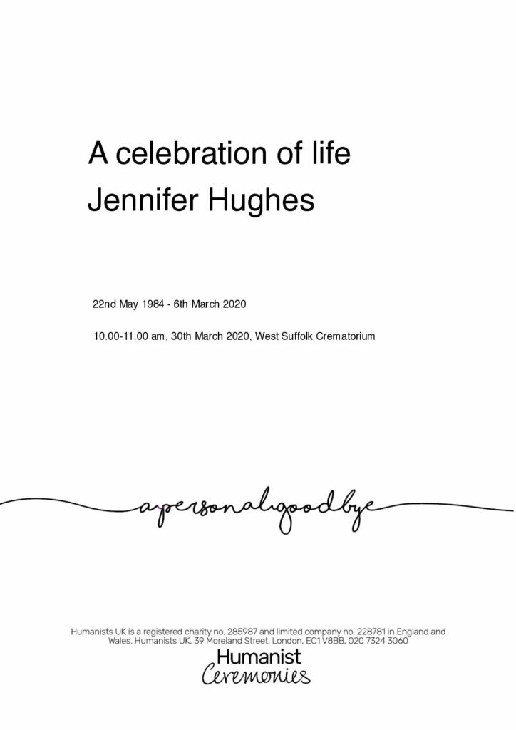 Jennifer Hughes for Archive