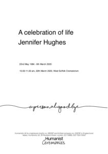 Jennifer Hughes for Archive