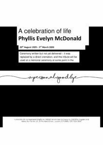 Phyllis McDonald Tribute Archive
