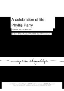 Tribute - Phyllis Parry