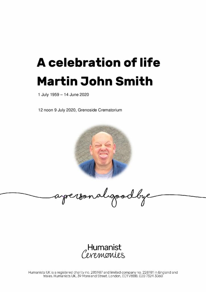 Martin Smith Tribute Archive