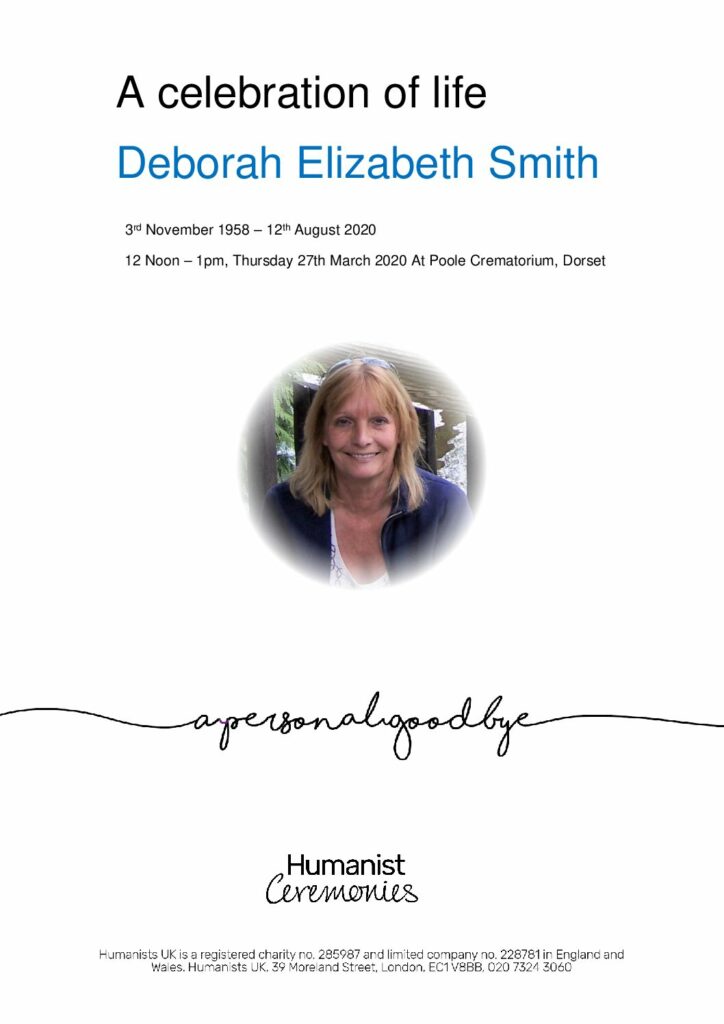 Deborah Elizabeth Smith Tribute Archive