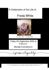 Freda White Tribute-cover final