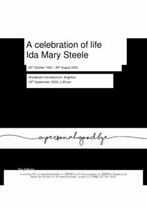 Ida Mary Steele Tribute Archive