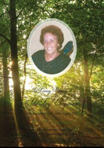 Ada Ivy Chapman Order of Service