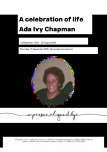 Ada Ivy Chapman Tribute Archive