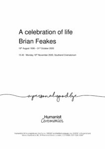 Brian Feakes Tribute Archive1