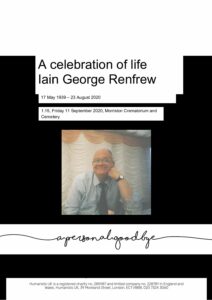 Iain George Renfrew Tribute Archive