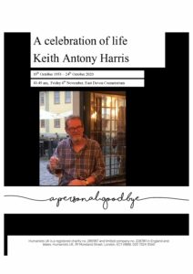 Keith Antony Harris Tribute Archive