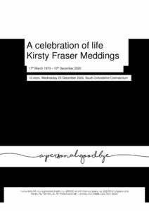 Kirsty Fraser Meddings Tribute Archive