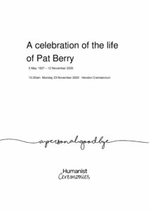 Pat Berry Tribute Archive