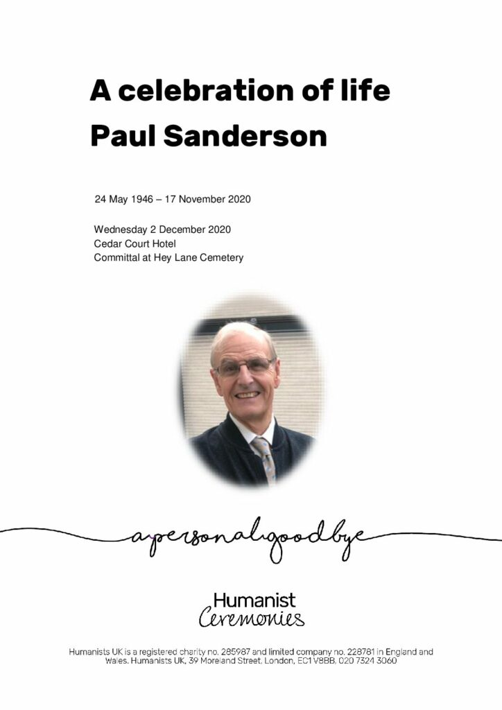 Paul Duncan Sanderson Tribute Archive
