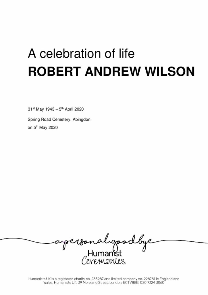 Robert Andrew 'Bob' Wilson Tribute Archive2
