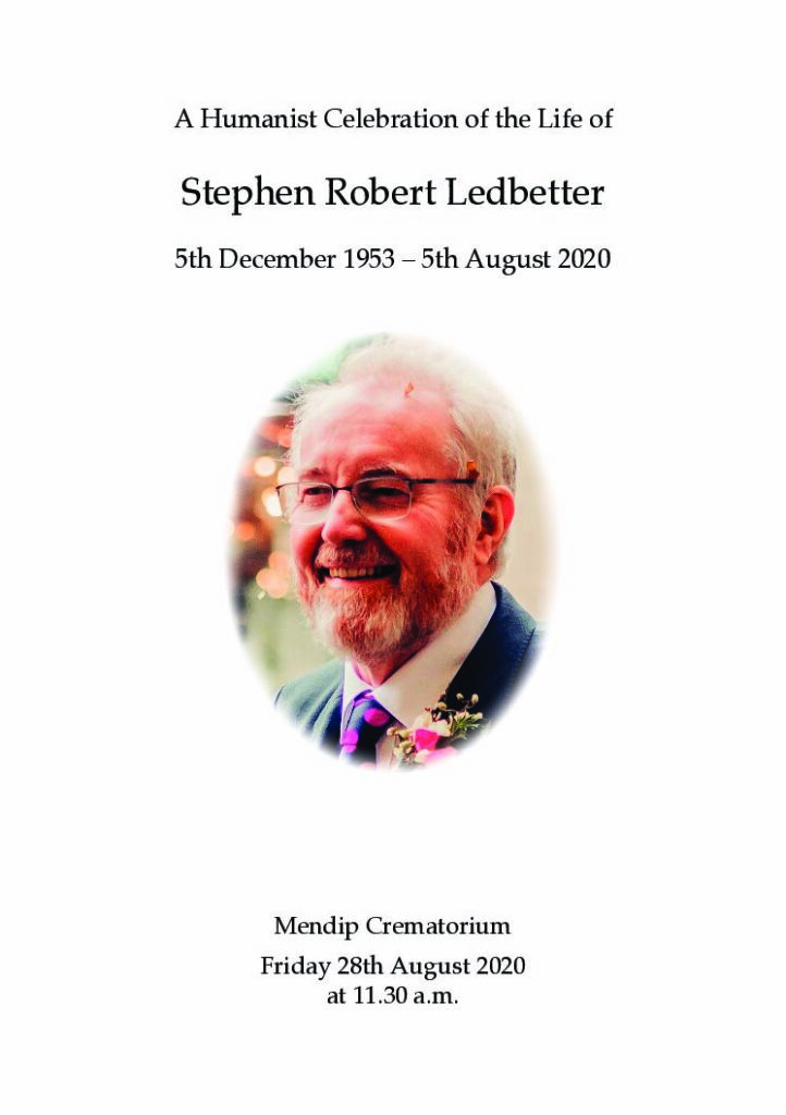 Stephen Robert Ledbetter Order of Service